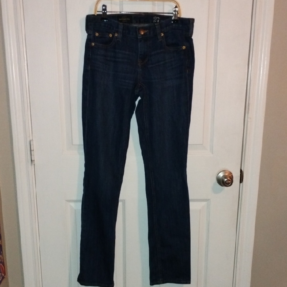 J. Crew Matchstick Dark Blue Jeans